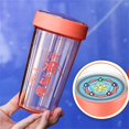 thumbnail image 1 of 500ML Water Bottle Leak Proof Pop Button BPA Free Leak Proof Water Bottle Reusable Tumbler for Toddlers Girls, 1 of 2