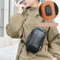 thumbnail image 4 of Multifunctional Shoulder Sling Bag with Anti-Theft Password Lock and USB Charging Port for Men Crossbody Chest Pack Lightweight Daily Use and Travel Storage Black, 4 of 8