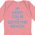 thumbnail image 4 of Inktastic Keep Calm Go to the Beach Boys or Girls Long Sleeve Baby Bodysuit, 4 of 5