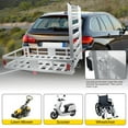 thumbnail image 4 of Anodized Hitch Cargo Carrier, Aluminum Mobility Scooter Carrier, Hitch Mounted Carrier, 50" Size for Cars, Pickups, Camping, 4 of 10