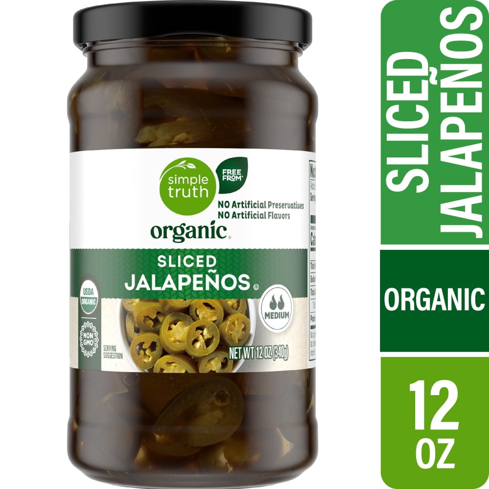 Simple Truth Medium Hot Sliced Jalapeno Peppers 12 oz - 5 Pack