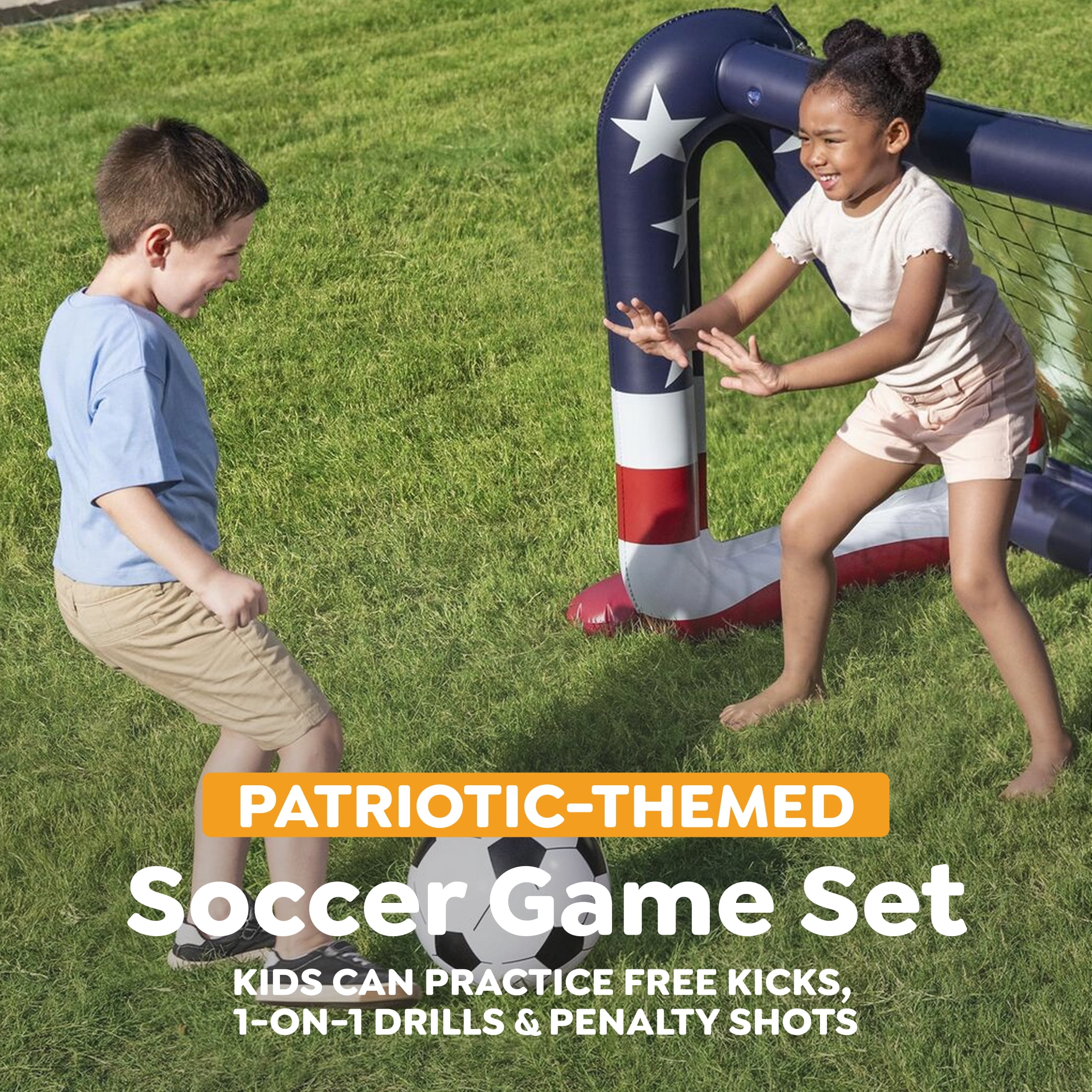 H2OGO! Patriotic Kickin Kids Inflatable Soccer Game