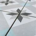 thumbnail image 6 of The Tile Life Moon Star 9" x 9" Gray Geometric Matte Porcelain Floor & Wall Tile 20-Piece, 6 of 8
