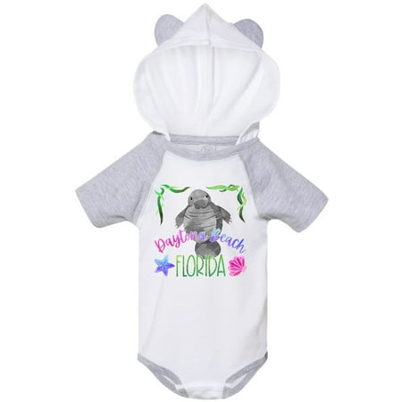 

Inktastic Daytona Beach Florida Cute Swimming Manatee Gift Baby Boy or Baby Girl Bodysuit