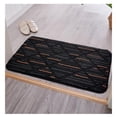 thumbnail image 3 of Alfombra de Baño Antideslizante Perfecl Gruesa Absorbente de Agua Suave TRP Lujosa Y Cómoda Naranja Negro, 3 of 7