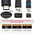 thumbnail image 2 of JSER DVI 24+1 Male to Micro HDMI 1.4 Type-D 4K Female Extension Cable for Computer HDTV Graphics Card UHD, 2 of 6