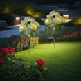 thumbnail image 6 of 7-Head Solar Peony Flower Light Set - Outdoor LED Garden Decor for Pathways Yards and Terrace Romantic Lighting, 6 of 6