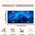 thumbnail image 2 of Mysterious Blue Mountains Front License Plate, Metal License Plate, Funny Standard Plates Personalized Novelty Decorative For Men/Women/Boys/Girls Car 6×12 Inch, 2 of 7