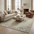 thumbnail image 3 of Ox Bay Epoch 7'9" x 9'9" Ivory Medallion Hand-Tufted Wool Blend Indoor Area Rug, 3 of 7