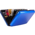 thumbnail image 7 of Mini   Wallet Credit Cards Holder Business Card Case  ID Case for Men Women (Blue), 7 of 7