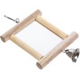 thumbnail image 4 of Bird Mirror Household Bird Toy Cage Parrot Toy Hanging Bird Mirror Decor Parrot Supply With Bell, 4 of 4