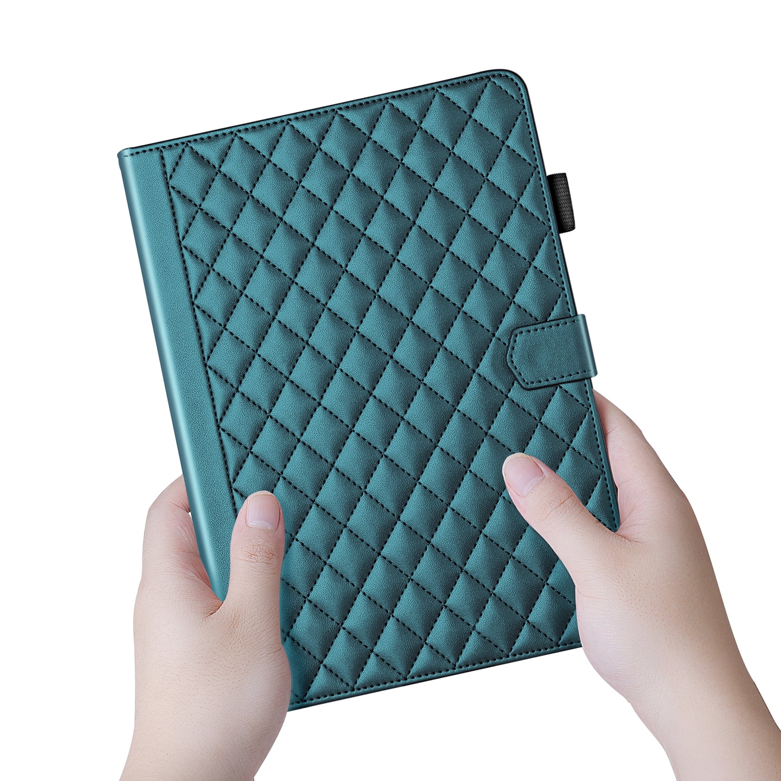 ChicShell Case for iPad Air 11-inch (2024), iPad Air 5th/4th Gen, iPad Pro 11 (4th/3rd/2nd/1st Gen), Multi-Angle View, PU Leather Auto Sleep/Wake Case with Pencil Holder, Darkgreen