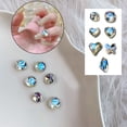 thumbnail image 3 of UDIYO 20Pcs Shaped Rhinestone Exquisite DIY Lightweight Moonlight Pointed Bottom Nail Rhinestone for Women, 3 of 7
