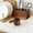 D - 1/4cup, variant on Natural Wooden Measuring Cups Set Wood Measuring Scoops with Handle Engraved Markings for Flour Coffee Spices Grains & Baking Ingredients 1cup