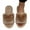 A Brown, variant on House Slipper For Women Fuzzy Fluffy Memory Foam House Shoes Open Toe Comfy Simple Footwear Indoor Outdoor Shoes