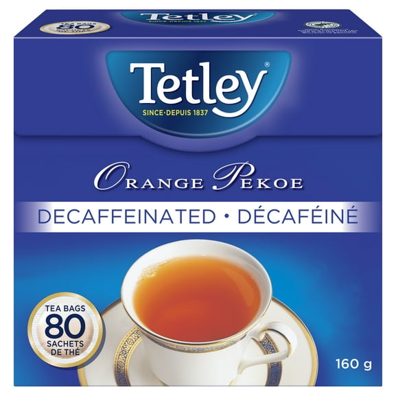 Tetley Orange Pekoe decaffeinated Tea 80ct, Tetley Decaffeinated Orange Pekoe Tea 80ct