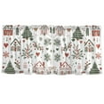 thumbnail image 7 of Yayeee Kitchen Curtains Tier Set of 2 Light Filtering 57"x36" Over Sink Window Panels, White Nordic Christmas House, 7 of 7