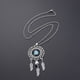 thumbnail image 2 of Collar atrapasueños para mujer, estilo retro bohemio, con colgante de signo del zodiaco, pluma, borla, cadena de cuentas, joyería de constelación - Acuario, 2 of 5
