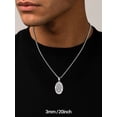 thumbnail image 4 of PROSTEEL Chain Neckalce for Men Women 3mm 24 inch Male Wheat Silver Chain Stainless Steel Jewelry Gift for Fathers Day Birthday Graduation for Husband Dad Son, 4 of 8