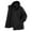 Black, variant on Men's Casual Solid-color Outdoor Sports Down Jacket, Men's Windproof And Breathable Three-piece Hooded Zipper Jacket Black 3XL