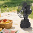 thumbnail image 1 of Elodie Camping Fan Oscillating High Speed 360 degree Rotating Cordless for Beach Tent Car 10 sections, 1 of 8