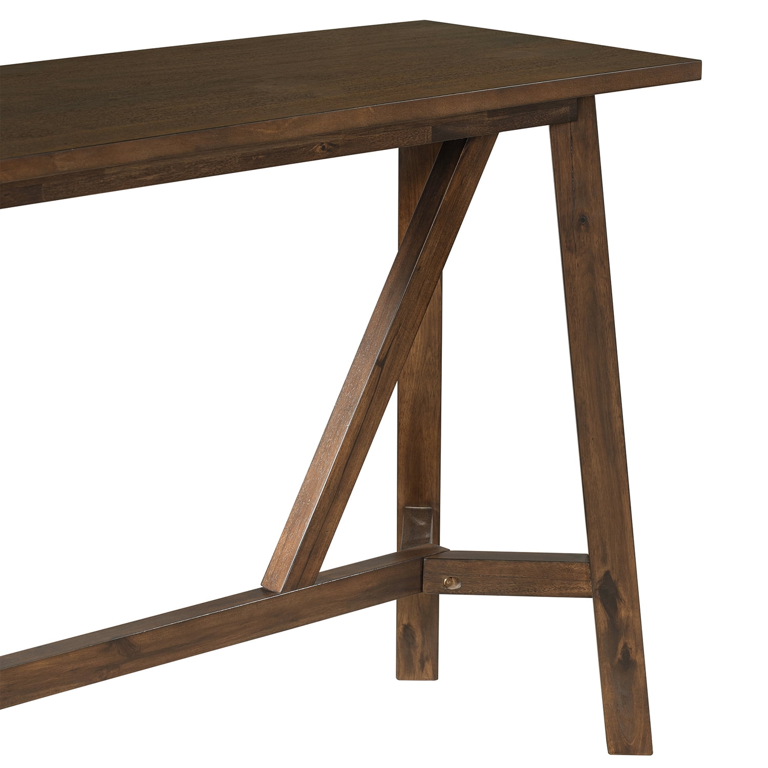 Kadyn Multipurpose Home Kitchen Dining Bar Table Set, Rubberwood Top Pub Table & Chair Set with 3 Upholstered Stools, Dining Table Set for 3, Walnut Kadyn Multipurpose Home Kitchen Dining Bar Table Set, Rubberwood Top Pub Table & Chair Set with 3 Upholstered Stools, Dining Table Set for 3, Walnut