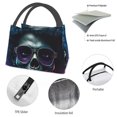 thumbnail image 4 of Disketp Punk Style Blue Haired Skull Bolsa Térmica Estampada, Bolsa Térmica Aislante para Almuerzo, Playa y Campamento, 4 of 6