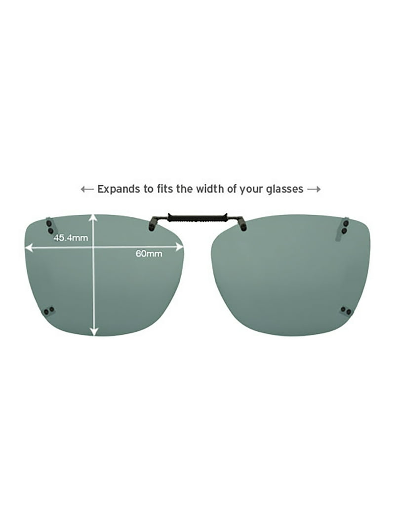 Solar Shield Dioptics Unisex Rectangle Fashion Sunglasses Black