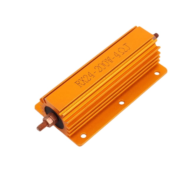 sourcingmap® 5% de 200W 4 Ohm Resistencia bobinada de aluminio revestido de alojados Tono Oro Unique Bargains resistencias individuales