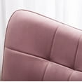 thumbnail image 3 of Leiria Contemporary Silky Velvet Tufted Accent Chair with Ottoman, Mauve, 3 of 12