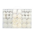 thumbnail image 2 of Iumwxz 100pcs Christmas Ball Ornaments Christmas Tree Decoration Holiday Multiple Styles Ornaments for Christmas Trees Party Ball Decoration home decor christmas clearance outdoors indoor, 2 of 5