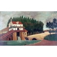 thumbnail image 3 of Rousseau, Henri 18x12 Black Modern Framed Museum Art Print Titled - The Mill, 3 of 5