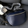 thumbnail image 1 of PU Leather Belt Bag Adjustable Shoulder Straps Zip Shoulder Bag Bolso Fanny Pack, 1 of 9