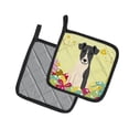 thumbnail image 2 of Easter Eggs Smooth Fox Terrier Pair of Pot Holders, 2 of 3