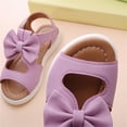 thumbnail image 6 of IROINNID Little N Big Girls Summer Sandals Girls Cute Bow Non-slip PU Princess Shoes, Size 18M-9Y, 6 of 9