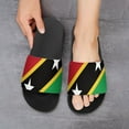 thumbnail image 6 of GZHJMY Stylish Slides for Women Men, St Kitts and Nevis United Nation Flag Soft Flexible Slip-on Sandals Slippers, 6 of 7