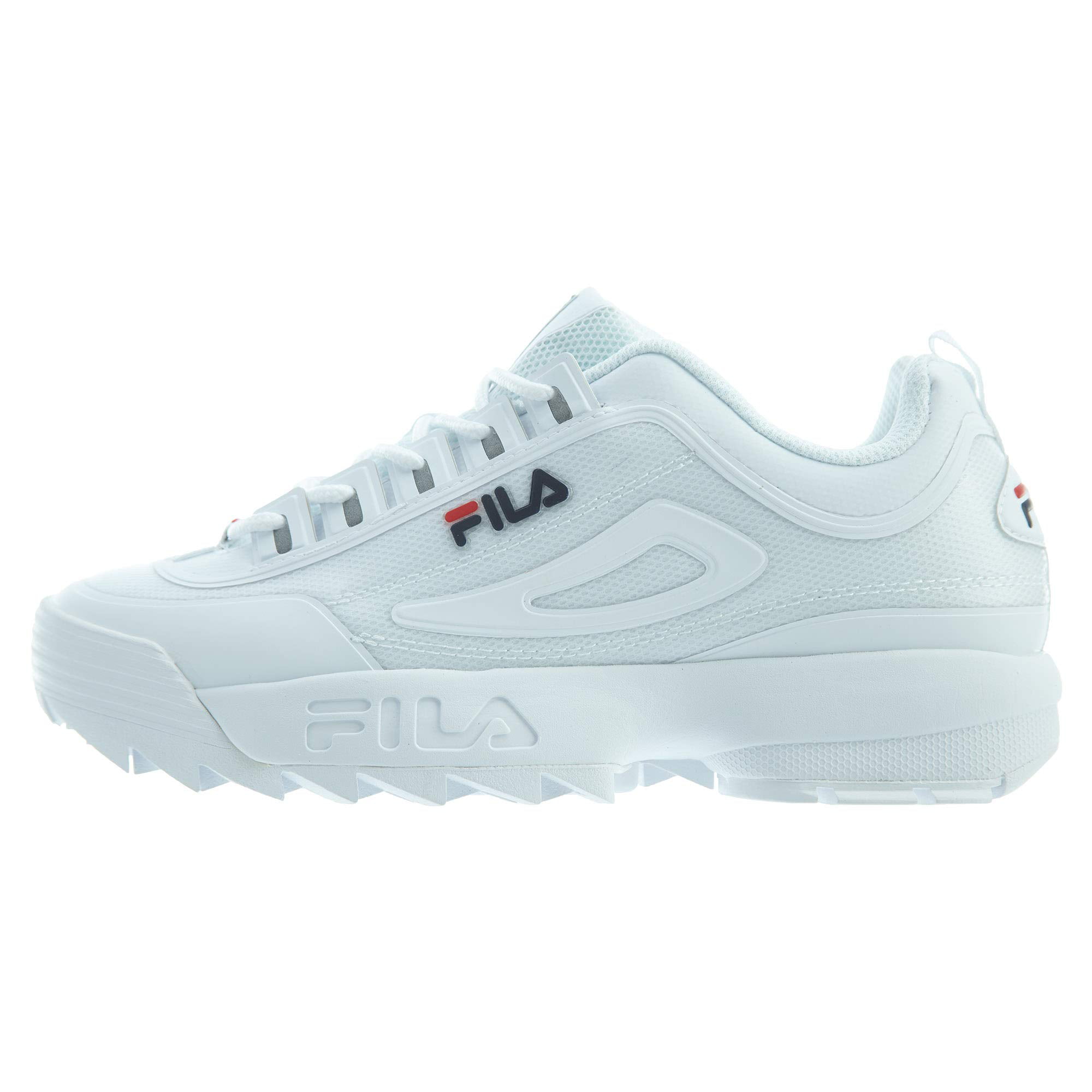 FILA DISRUPTOR II PREMIUM Sneakers White Navy Red - Walmart.com