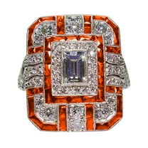 CILENON Chunky Rings Luxury Full Diamond Pear Shape Ring Jewelry Birthday Proposal Bridal Engagement Party Ring Wedding Rings Womens Jewelry Womens Wedding Bands(Red,8)