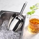 thumbnail image 2 of Cuchara de hielo de metal pequeña para congelr, cuchara de hielo de acero inoxidable para máquina de hielo, cuchara de hielo pequeña para cubeta de hielo, cubeta de hielo de 8 onzas para contenedor, 2 of 3