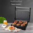 thumbnail image 6 of Compact Multi-Purpose Grilling and Frying Machines, Mini Kitchen Appliances for Steak, Barbecue and Sandwich Production, Durable Cookware for Daily Family Indoor Cooking, Black3, 6 of 8