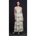 thumbnail image 3 of Bimba Robe Longue Maxi d'Été pour la Plage à Bretelles Spaghetti Ajustables Imprimée Teinture sur Nœuds-Petit, 3 of 6