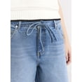 thumbnail image 4 of Free Assembly Women's and Women's Plus Bermuda Shorts with Belt, 9" Inseam, Sizes 0-28, 4 of 4