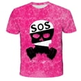 thumbnail image 2 of Skull 3D Print T Shirt For Children Summer Breathable Polyester Round Neck Loose Short Sleeve Streetwear Tops Kids Clothing Casu5T Gong Bohan LED, 2 of 2