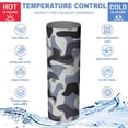 thumbnail image 5 of Camouflage 20 Oz Stainless Steel Skinny Tumbler – Vacuum Insulated Slim Travel Cup with Lid & Stainless Steel Straw, 360° Full Wrap Printed Tumbler for Home, Office & Outdoor Use, 5 of 6