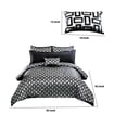 thumbnail image 4 of Benjara 6 Piece Polyester Queen Comforter Set with Geometric Print- Gray & Black, 4 of 6