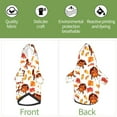 thumbnail image 6 of Cauagu Thanksgiving Turkey Leaves Pattern Winter Pet Hoodie Sweatshirts- Dog Hoodie Sweater with Leash Hole - Cute Dog Hoodie - Pet Clothes Puppy Cat Custume -Small, 6 of 8