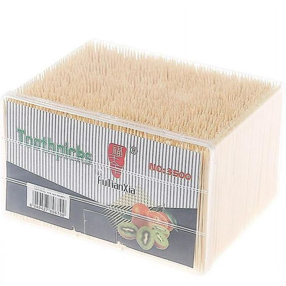 3500pcs! Natural Bamboo Toothpick Disposable Double-headed Zahnstocher Tandenstokers for Bar Restaur