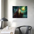 thumbnail image 3 of GOSMITH Fantasy Wizard 13 Canvas Art - Home Decor Wall Art Print Poster Painting Large 20x16in, 3 of 4