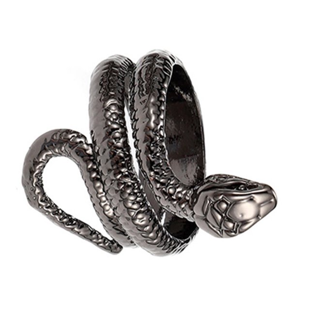 Anillos de tamaño ajustable, anillo de amistad de tendencia, accesorios Unisex, suministro de joyería de aleación, adornos de ropa de Ropa, zapatos y accesorios Miscelánea Aros Dobles/Negro Guardurnaity AP010677-03B