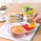 thumbnail image 4 of Recipiente de Salsa de Silicona, Recipiente de Salsa de Doble Compartimiento de Silicona, Recipiente de Salsa con Tapa, Dispenser Portátil, Recipiente de Aperitivo de Silicona de Grado Alimentario, 4 of 6